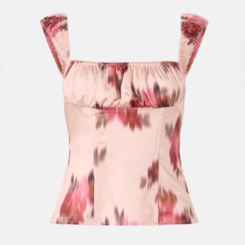 WeWoreWhat Pink Floral Blouse